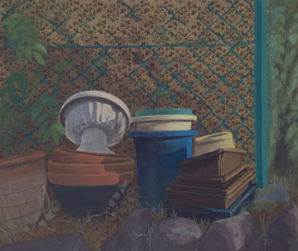 市橋 香織「植木鉢のある風景」